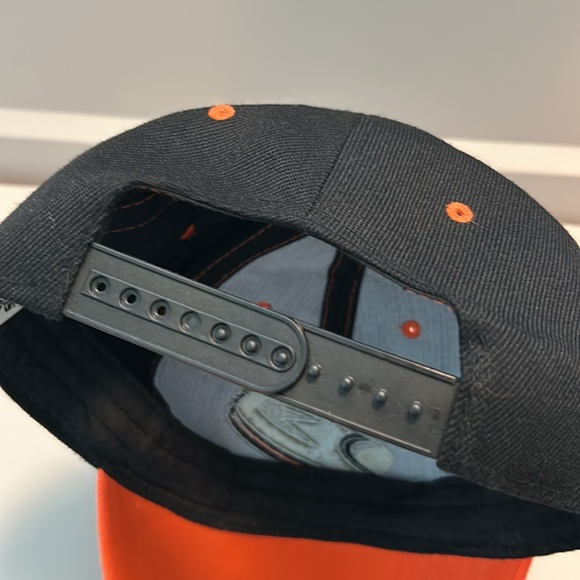 Anaheim Mighty Ducks Core Primary Logo Black/Orange SnapBack adjustable hat OS - Picture 5 of 5